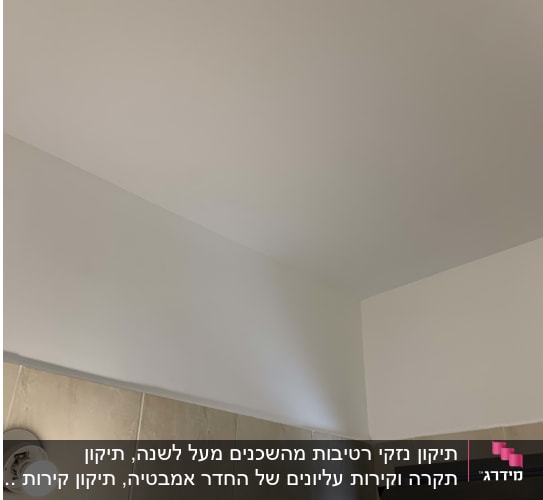 קיר ותקרה צבועים, חלון פתוח, מנורה דולקת
